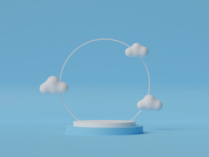 Set of podium 3D Model
