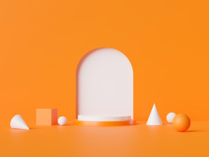 Set of podium 3D Model