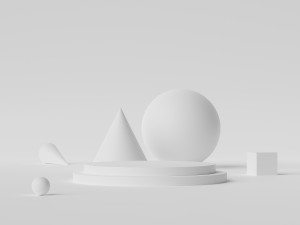 Set of podium 3D Model