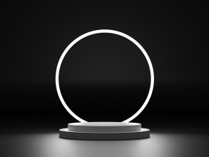 Set of podium 3D Model