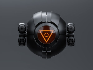 Spherical drone Modèle 3D