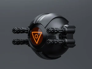 Drone esf&eacute;rico Modelo 3D