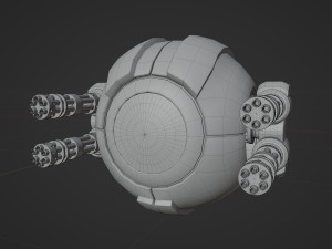 Spherical drone Modèle 3D