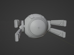 Spherical drone 3D Model