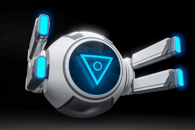 Spherical drone 3D Model .c4d .max .obj .3ds .fbx .stl .blend 