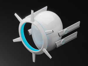 AI drone Model 3D