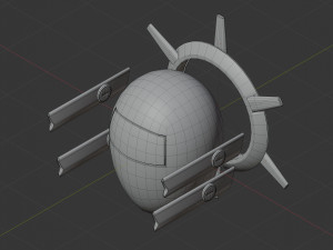 AI drone Model 3D