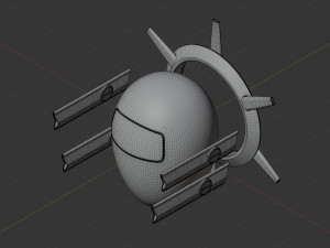 AI drone Model 3D