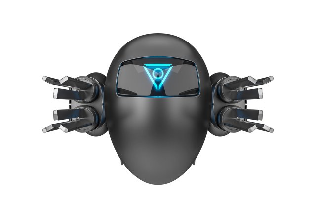 AI drone Model 3D .c4d .max .obj .3ds .fbx .stl .blend 