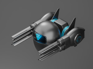 AI drone Model 3D