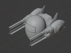 AI drone Model 3D