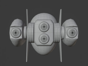 AI drone Model 3D