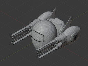 AI drone Model 3D