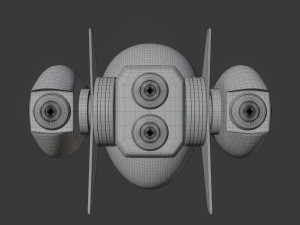 AI drone Model 3D
