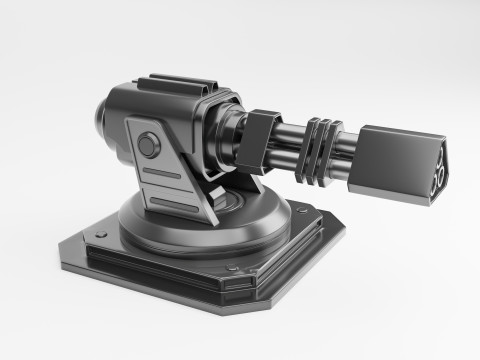 Scifi turret Modèle 3D