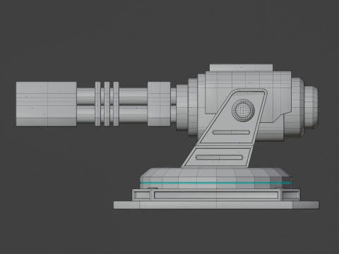 Scifi turret Modèle 3D