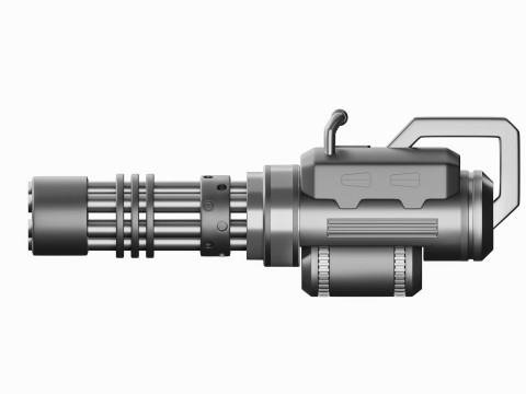 Sci-fi gatling rocket 3D मॉडल