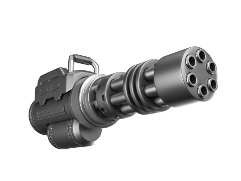 Sci-fi gatling rocket 3D मॉडल