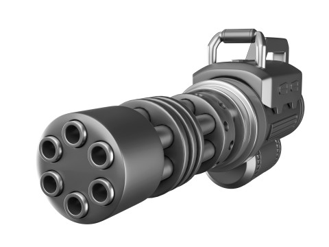 Sci-fi gatling rocket 3D मॉडल