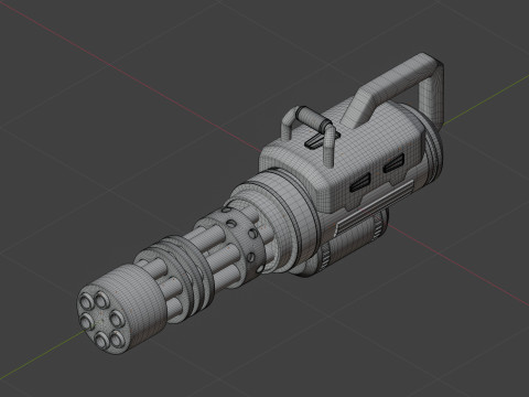 Sci-fi gatling rocket 3D मॉडल