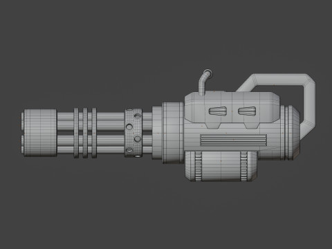 Sci-fi gatling rocket 3D मॉडल