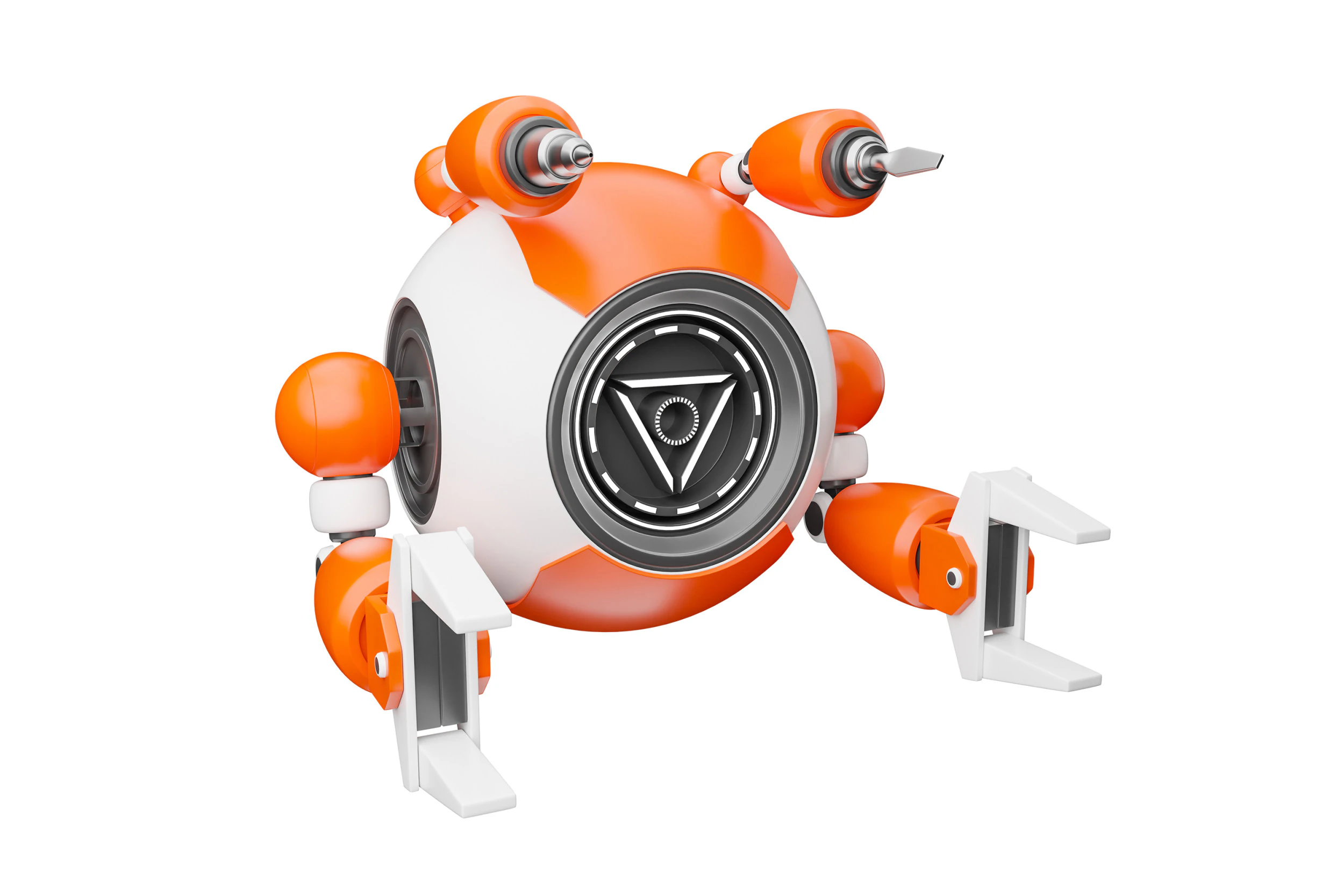 Maintenance robot 3D Model .c4d .max .obj .3ds .fbx .stl .blend 
