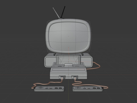 Retro game console 3Dモデル