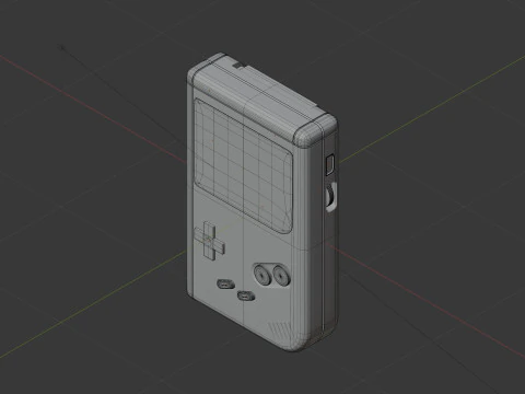 Gameboy 3D Model