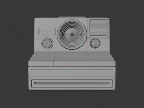 Polaroid camera 3D Model