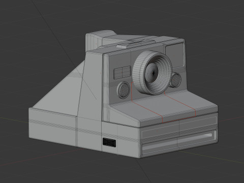Polaroid camera 3D Модель
