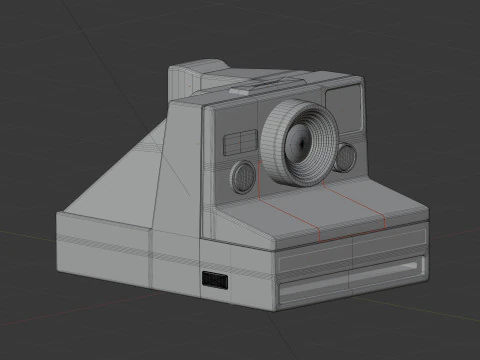Polaroid camera 3D Model