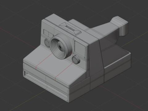 Polaroid camera 3D Модель
