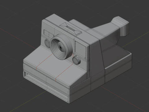 Polaroid camera 3D Model