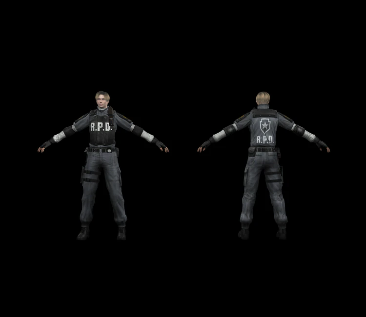 Computadora PC - Resident Evil Operation Raccoon City - Leon S Kennedy Modelo 3D .c4d .max .obj .3ds .fbx .stl .blend 