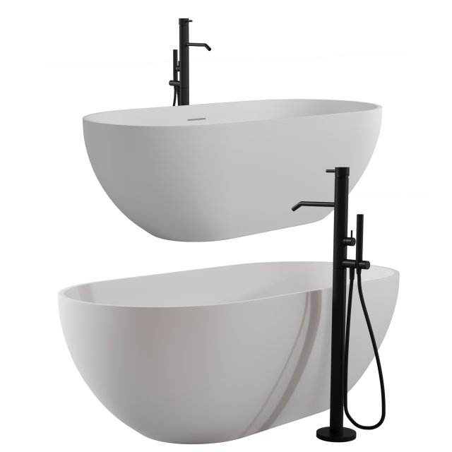 NiagaraBelle bath 3D Model .c4d .max .obj .3ds .fbx .stl .blend 