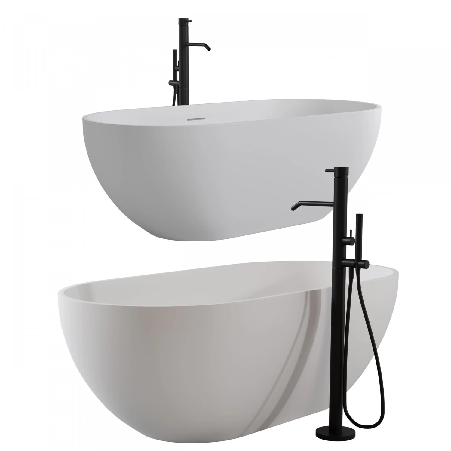 NiagaraBelle bath 3D Model .c4d .max .obj .3ds .fbx .stl .blend 