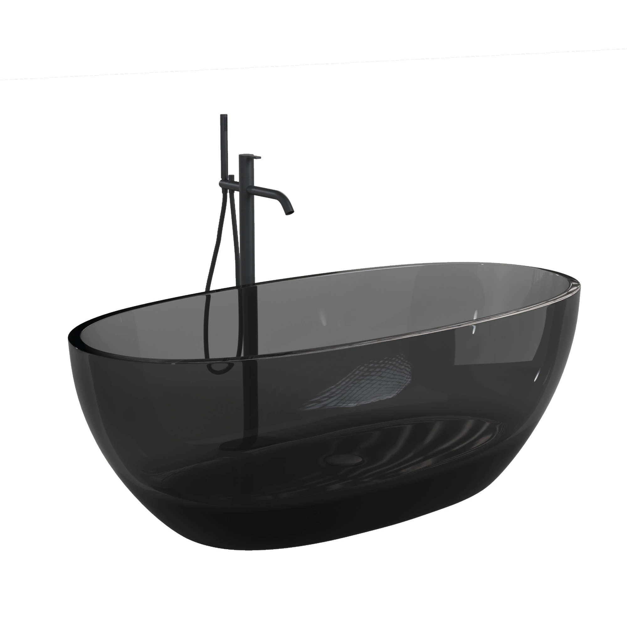 JULE Oval Freestanding Bathtub 3D Model .c4d .max .obj .3ds .fbx .stl .blend 