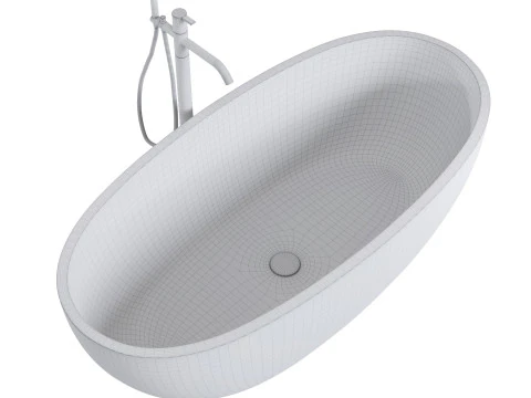 JULE Oval Freestanding Bathtub 3D Model