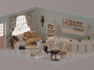 Teahouse 3D-Modell