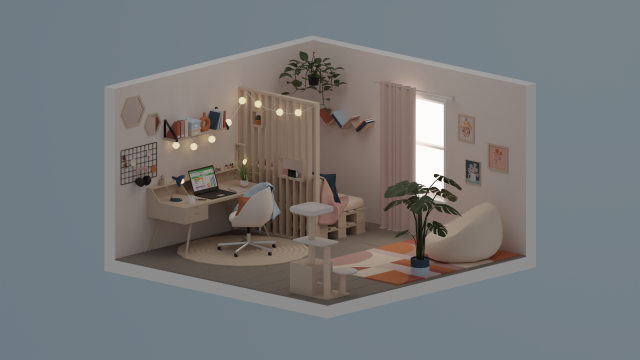 Workspace 3D Model .c4d .max .obj .3ds .fbx .stl .blend 