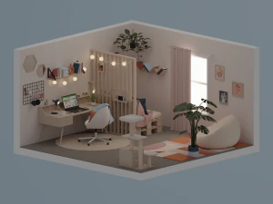 Espa&ccedil;o de trabalho Modelo 3D