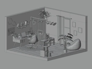 Workspace 3D Model
