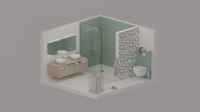 Bathroom Modelo 3D .c4d .max .obj .3ds .fbx .stl .blend 
