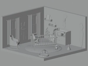 Baby room 3D Model