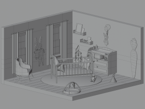 Baby room Modelo 3D