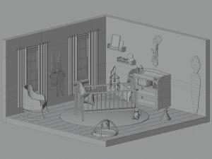 Baby room 3D Model