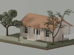 Коттедж 3D Модель