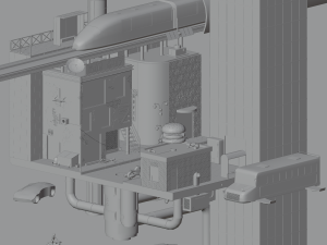 Cyberpunk city 3D Model