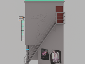 Cyberpunk city 3D Model