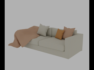 Bohemian living room 3D Model